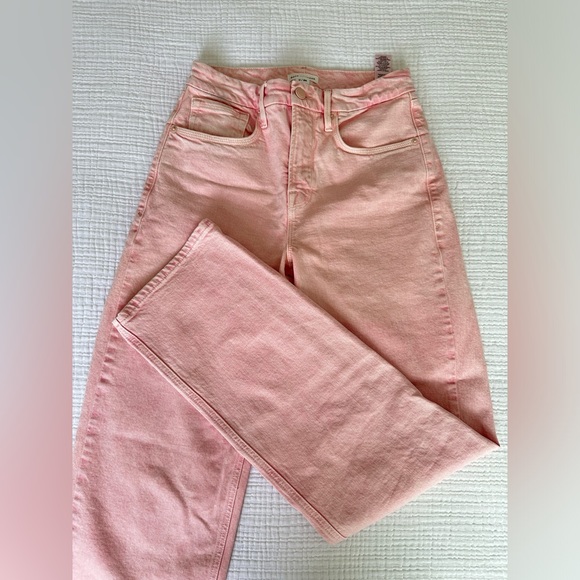 GOOD AMERICAN Good 90’s Relaxed Jeans Mineral Rose Quartz - Picture 1 of 5